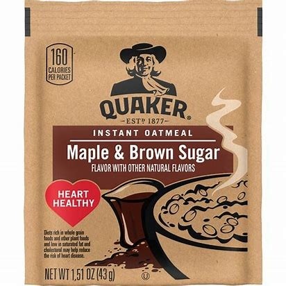 Oatmeal Packet - Maple & Brown Sugar