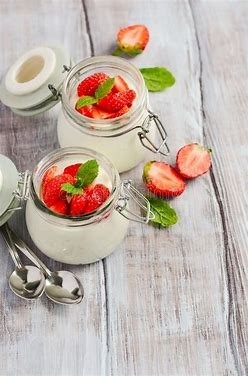 Yogurt and Strawberries
