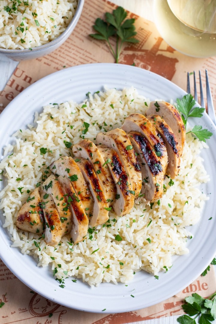 Grilled Chicken & White Rice