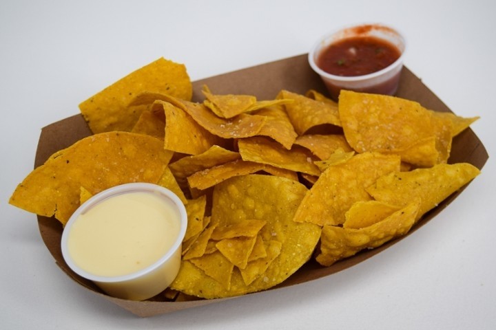 Chips with Queso & Salsa