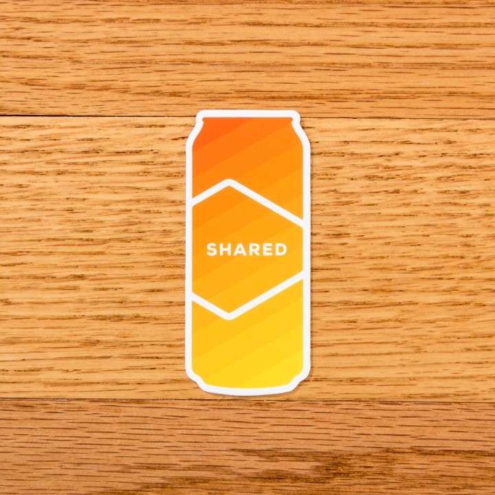 Shared Can Sticker