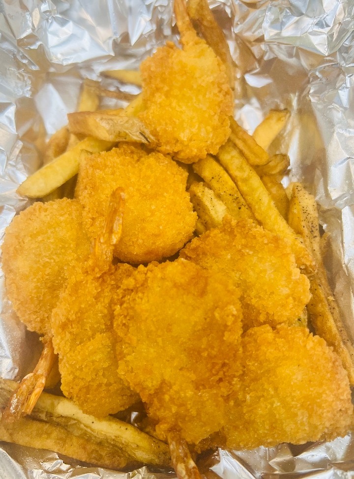 Fried Shrimp Basket with Fries