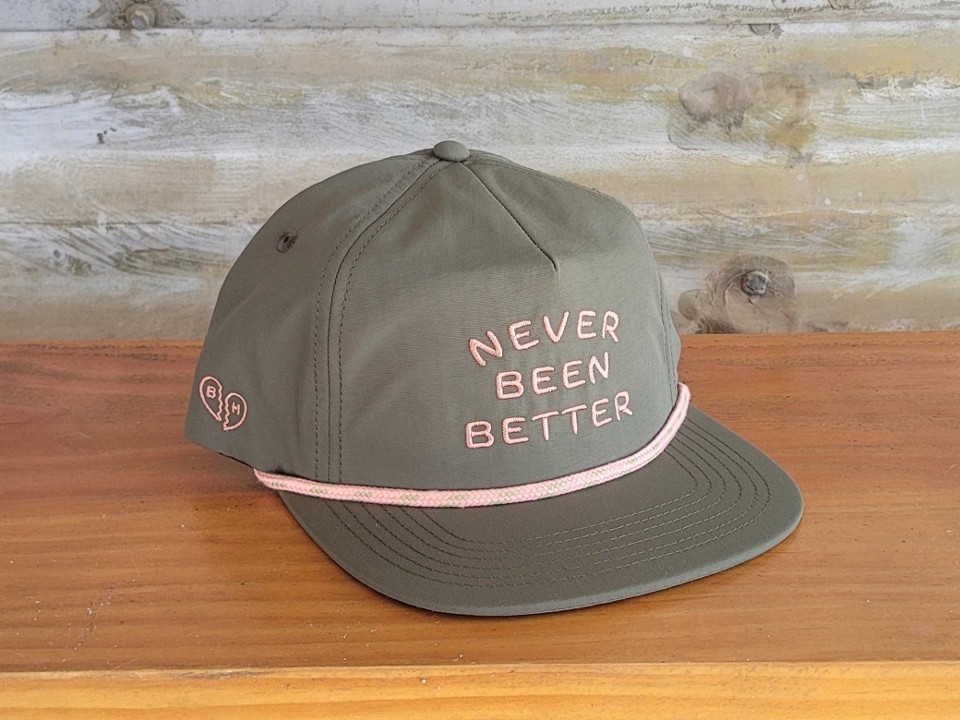 NEVER BEEN BETTER - Olive & Pink Summer Hat