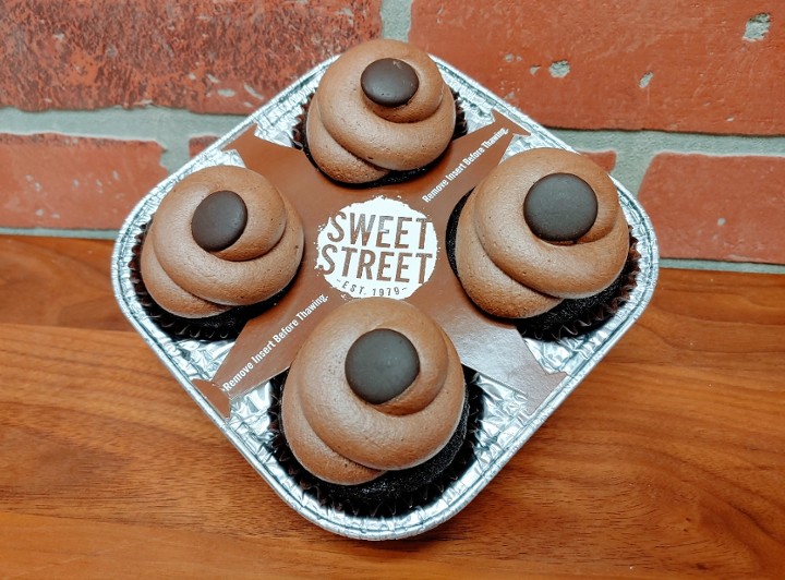 Sweet Street Chocolate on Chocolate Cupcakes (4 pack)