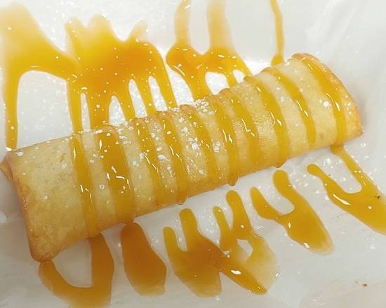 Deep Fried Banana Caramel Cheesecake Roll