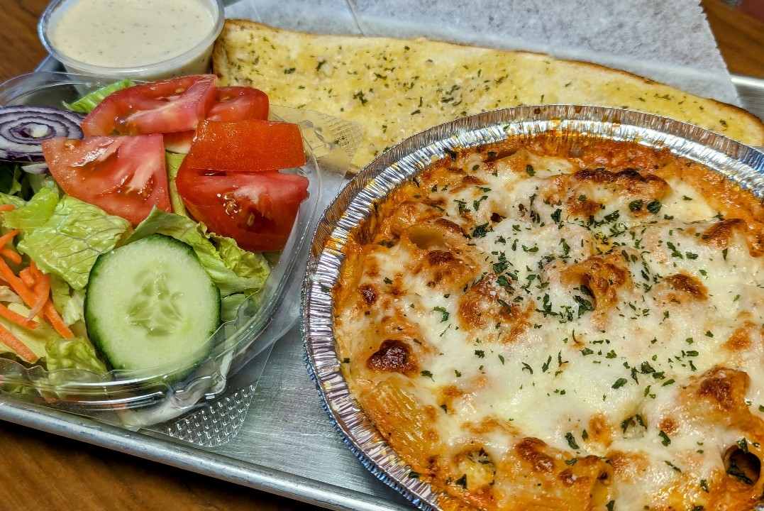Baked Ziti & Salad Dinner Special for TWO
