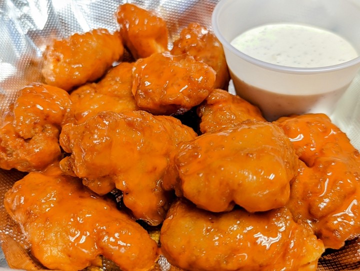 Buttery Buffalo Boneless Wings w/ Bleu Cheese