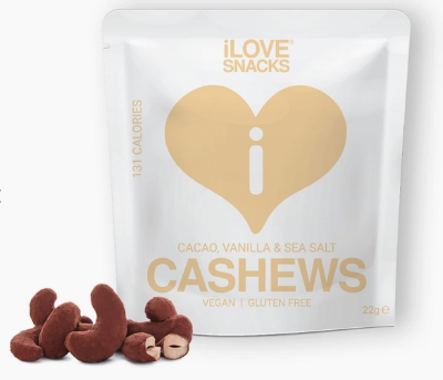 Toasted Cashews Dusted in Cacao, Vanilla & Sea Salt - Pouch