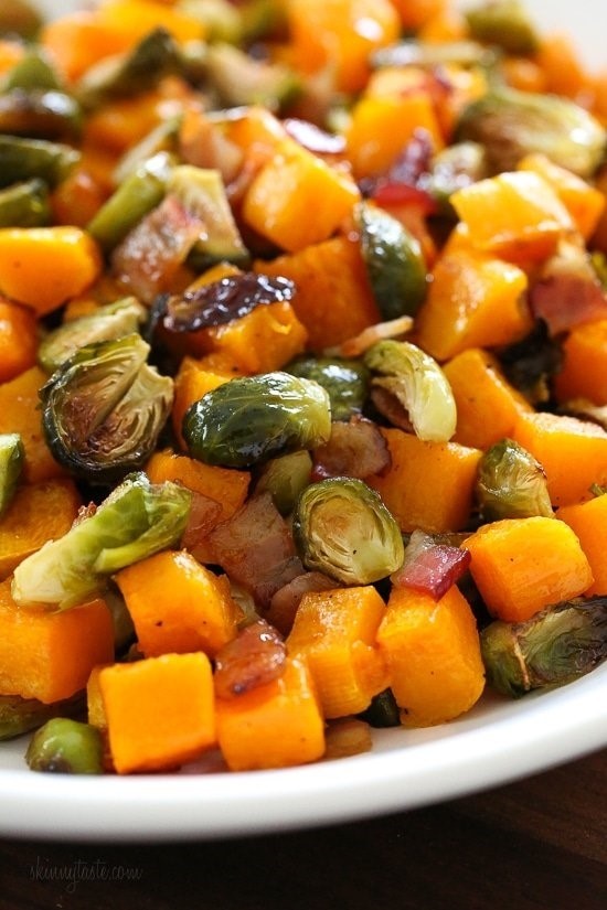 Roasted Brussel Sprouts & Butternut Squash