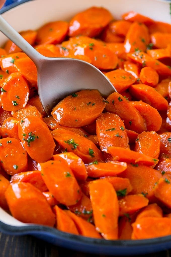 Orange Honey Glazed Baby Carrots