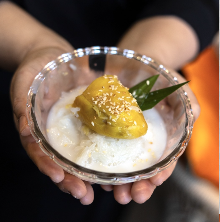 Durian and Sweet Sticky Rice