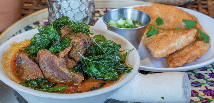 Lamb Massamun with Roti