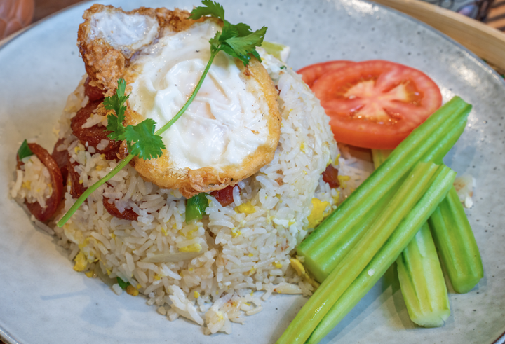 Fried Rice with Chinese Sausage