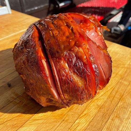 Holiday Hickory Smoked Spiral Glazed Ham with Habanero Pineapple Glaze