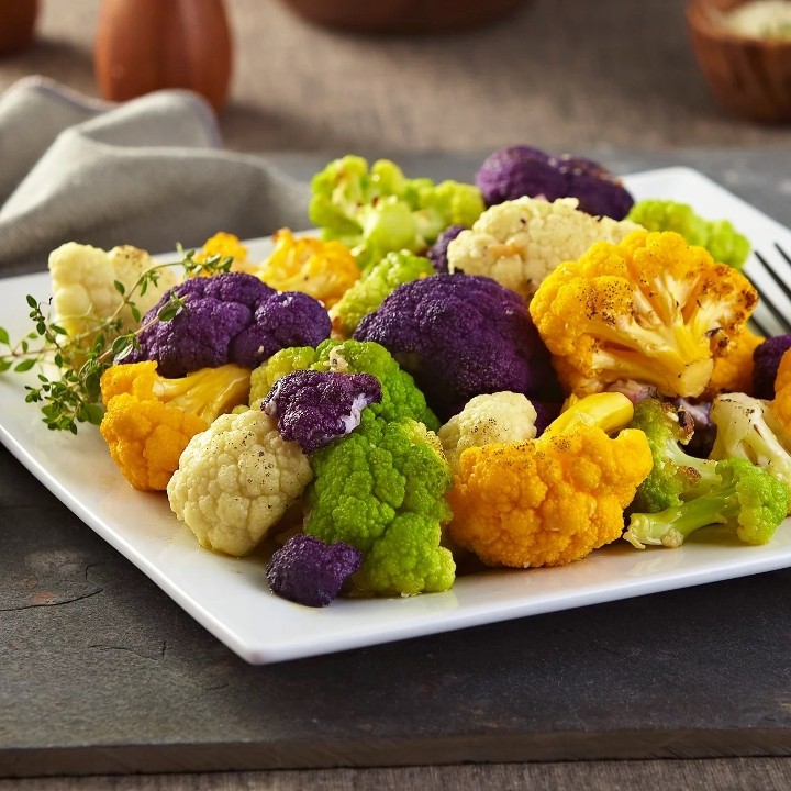 Holiday Oven Roasted Carnival Cauliflower