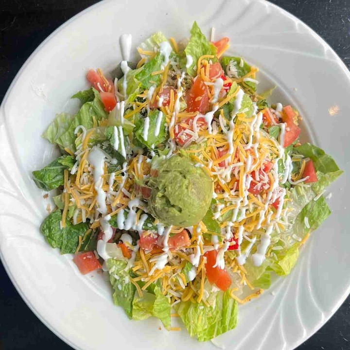 Ground Turkey & Grilled Veggie Tostada Salad