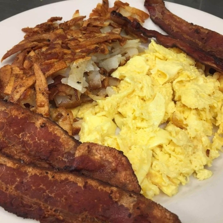 Two Egg Breakfast with Applewood Smoked Bacon