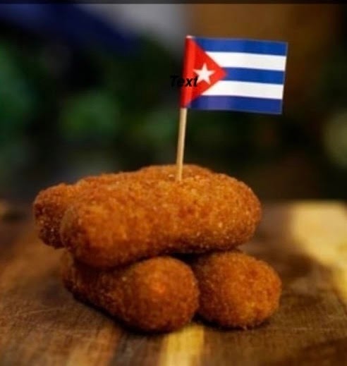 Cuban Ham Croquette with Crackers