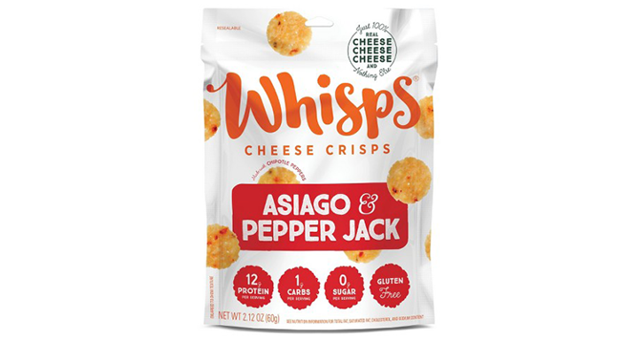Whisps Asiago & Pepper Jack Cheese Crisps 2.12oz - JP528448