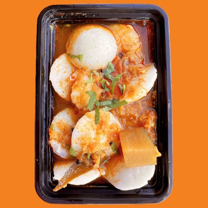 Mini Idlis With Sambar
