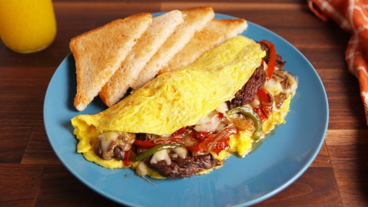 Cheesesteak Omelette