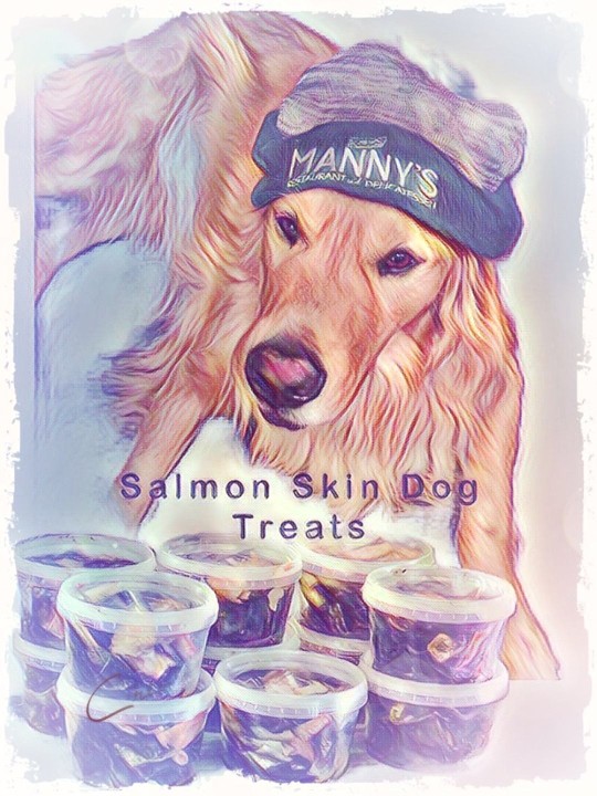 Dog Treats (Baked Salmon Skins)