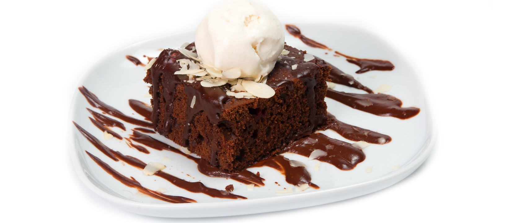 Warm Chocolate  Brownie with fudge swirl ice cream