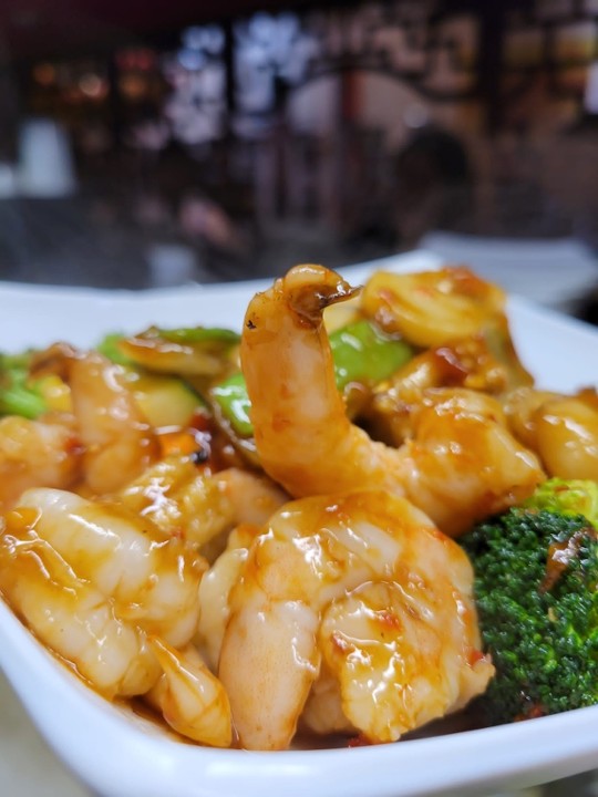 SHRIMP WITH BROCCOLI 蝦芥蘭