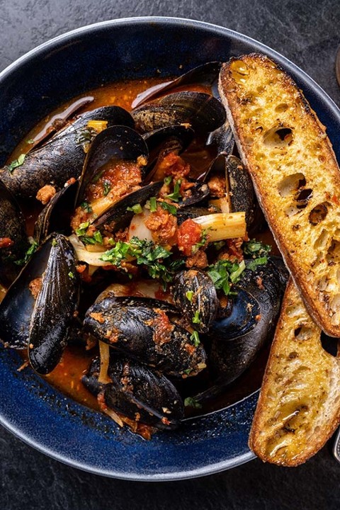 Mussels with Chorizo