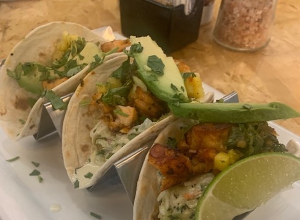 Blackened Salmon Taco  11.23