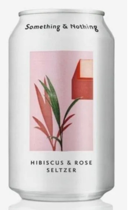 Something & Nothing Hibiscus & Rose Premium Soda