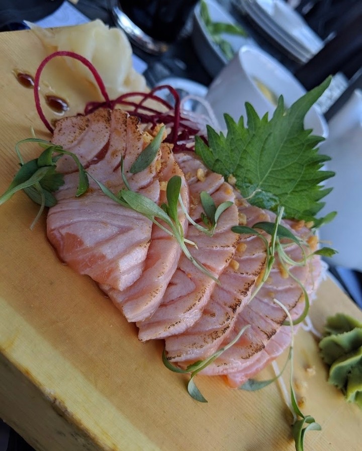 Torched Truffle Salmon Sashimi