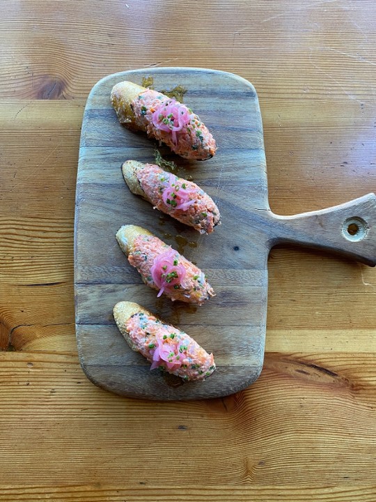 Salmon Bruschetta