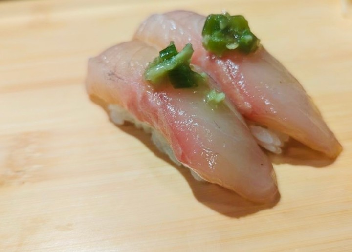 Kanpachi Nigiri (seasonal)