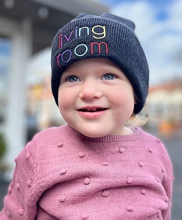 Rainbow Embroidered Beanie