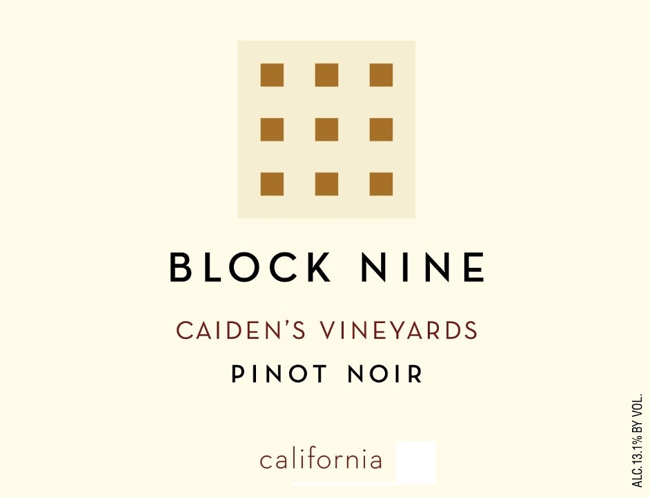 Block Nine Pinot Noir Caidens