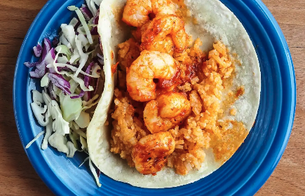 Diabla Shrimp Taco