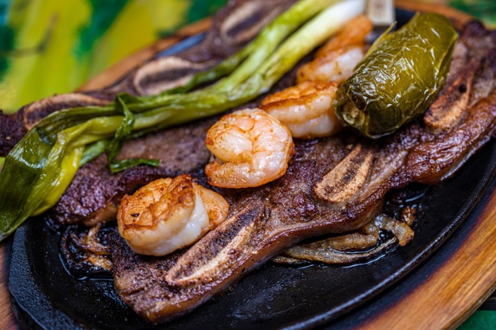 Don Luis" Short Ribs Con Camarones
