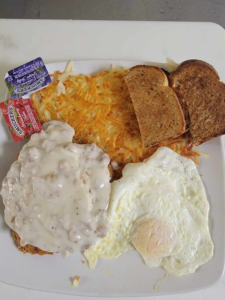 Two Eggs w/ Country Fried Steak