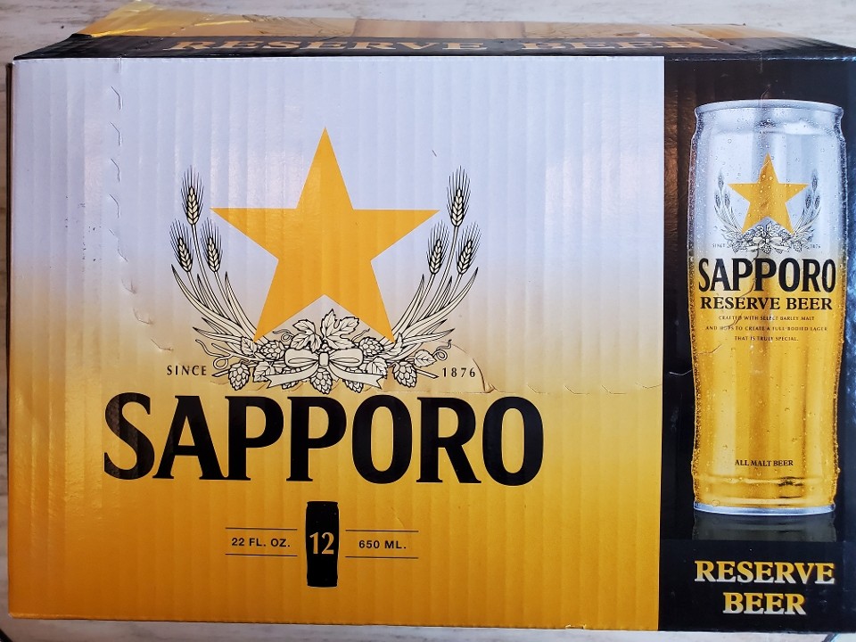F7 Sapporo Reserve Beer 12 case