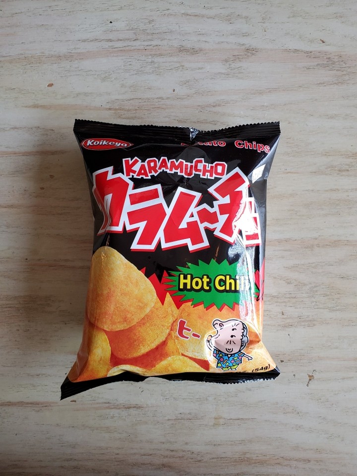A31 Koikeya Karamucho Potato Chips, Hot Chili