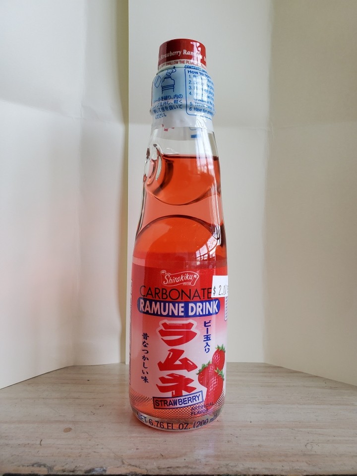 C8 Carbonated Drink Ramune Strawberry