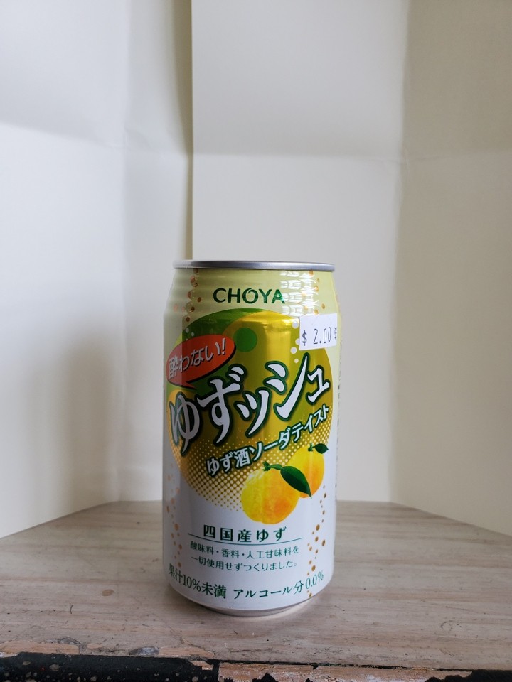 C10 Choya, Alcohol Free Yuzu Taste Sparking Drink