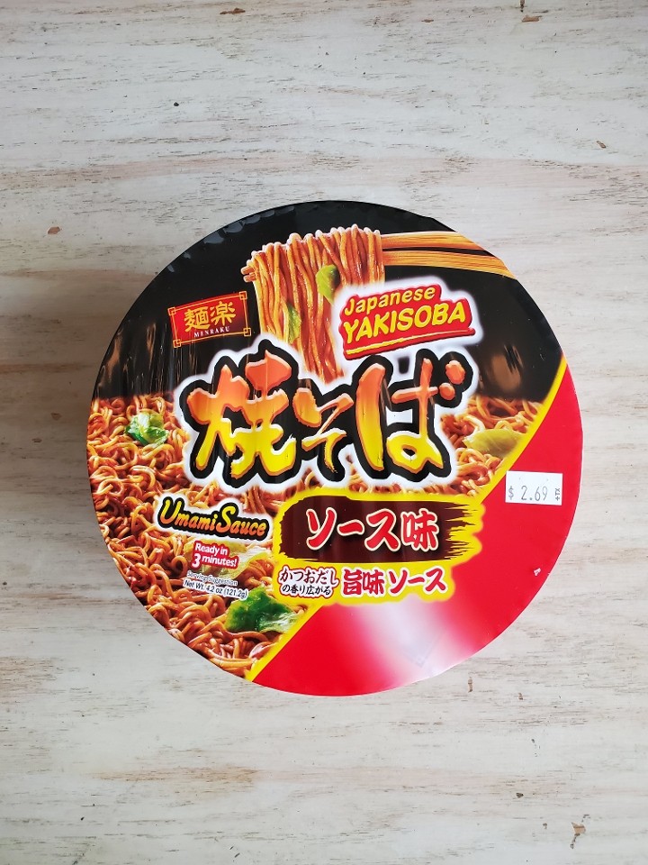 E5 Menraku Yakisoba Cup Noodles