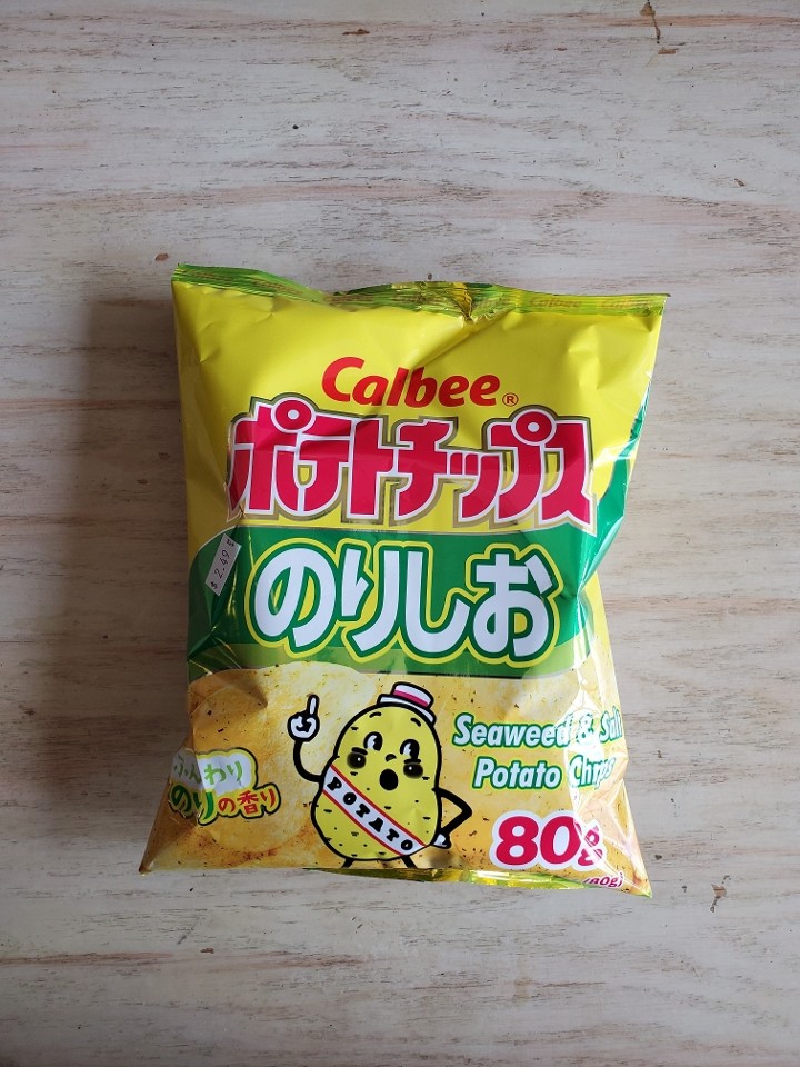 A27 Calbee Seaweed and Salt Potato Chips