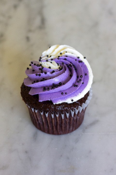 Go Ravens! Chocolate Cupcake