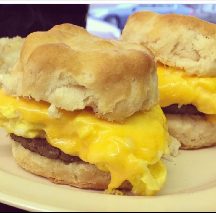 SAUSAGE EGG CHEESE BISCUIT