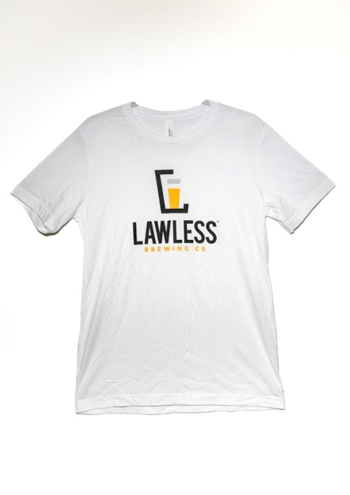 Lawless Logo White T-shirt (LG)