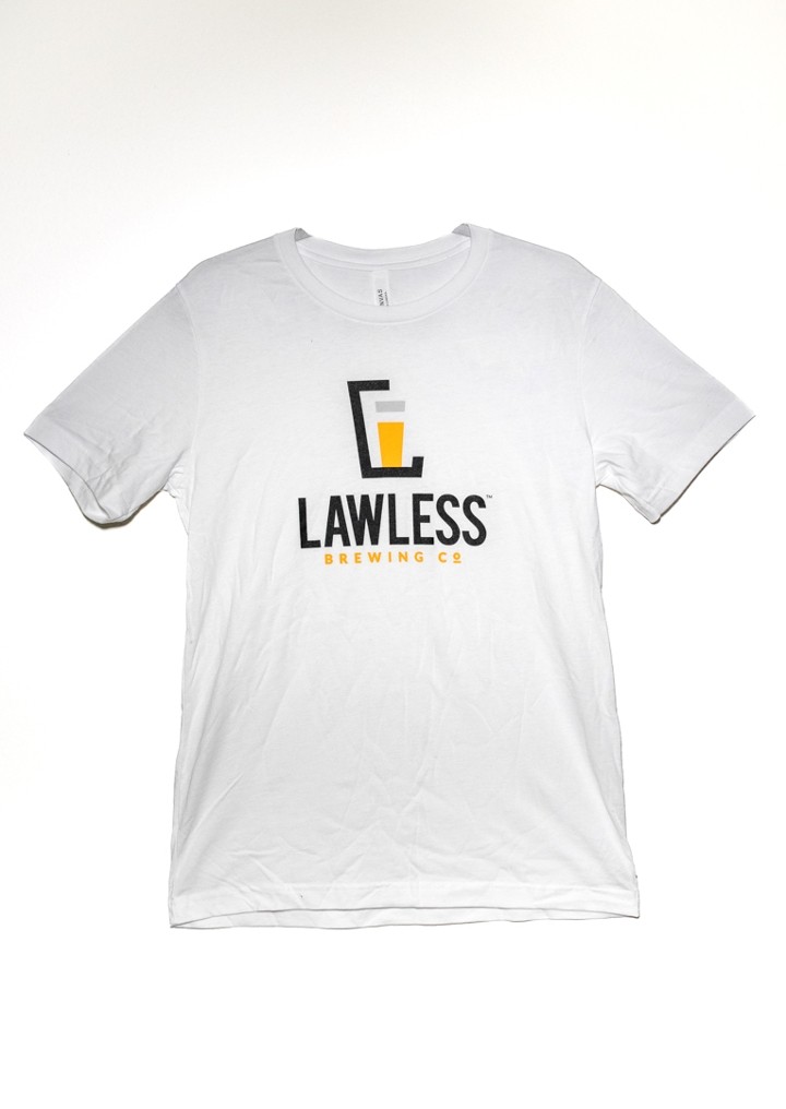 Lawless Logo White T-shirt (XL)
