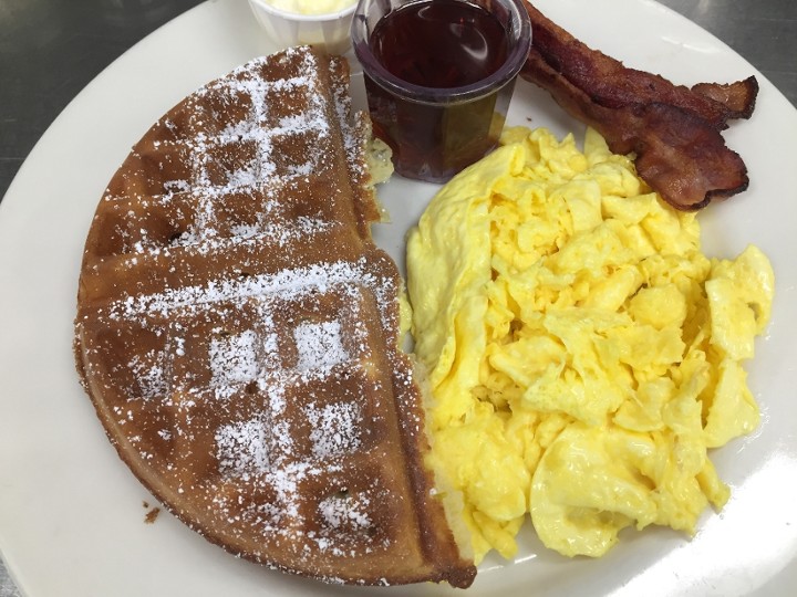 1/2 Waffle & Eggs